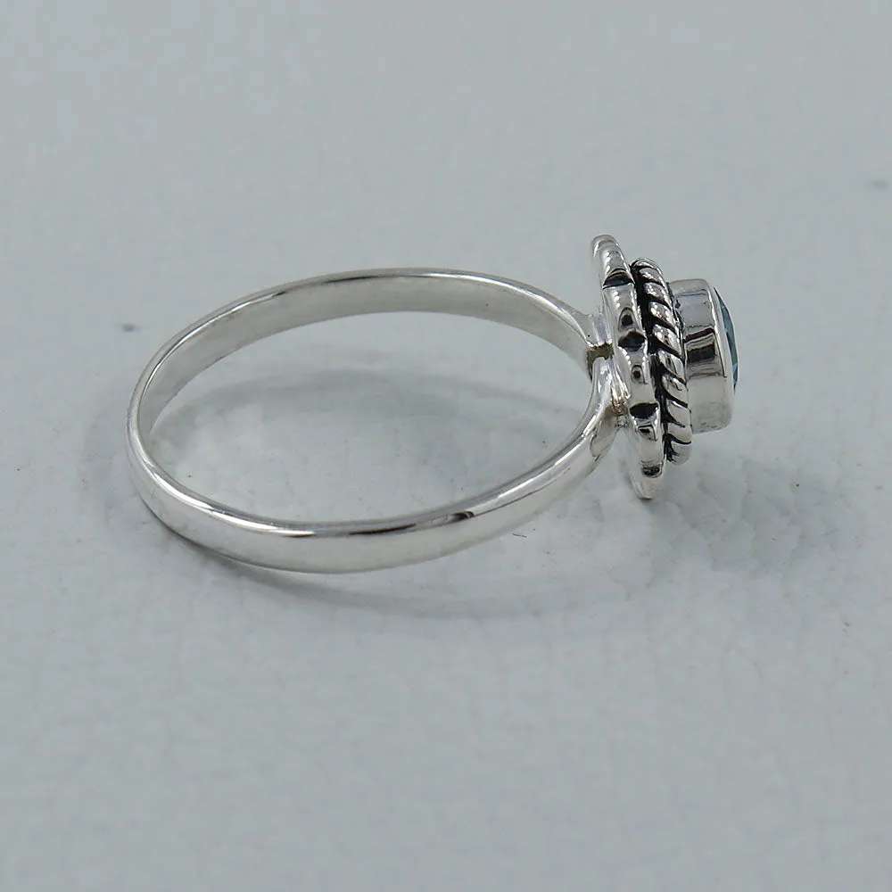 Natural Garnet Gemstone 925 Sterling Silver Ring