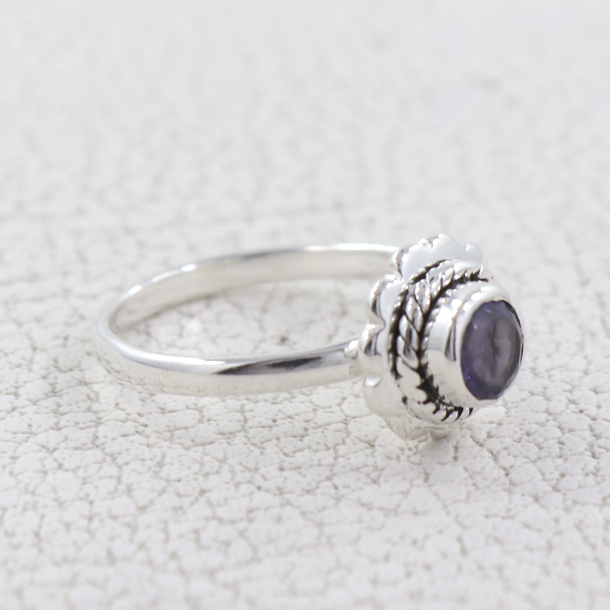 Natural Garnet Gemstone 925 Sterling Silver Ring