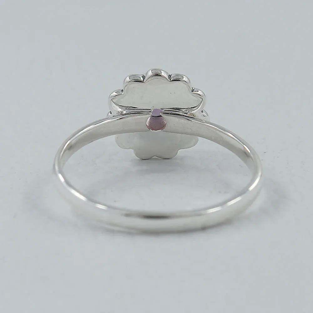 Natural Garnet Gemstone 925 Sterling Silver Ring