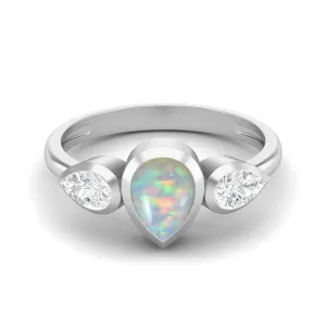 Natural Opal Engagement Ring Art Deco Opal Wedding Ring 925 Sterling Silver Opal Wedding Ring For Women