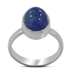 Natural Tanzanite Gemstone 925 Sterling Silver Ring