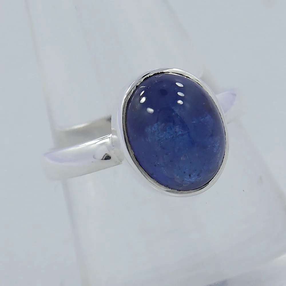 Natural Tanzanite Gemstone 925 Sterling Silver Ring