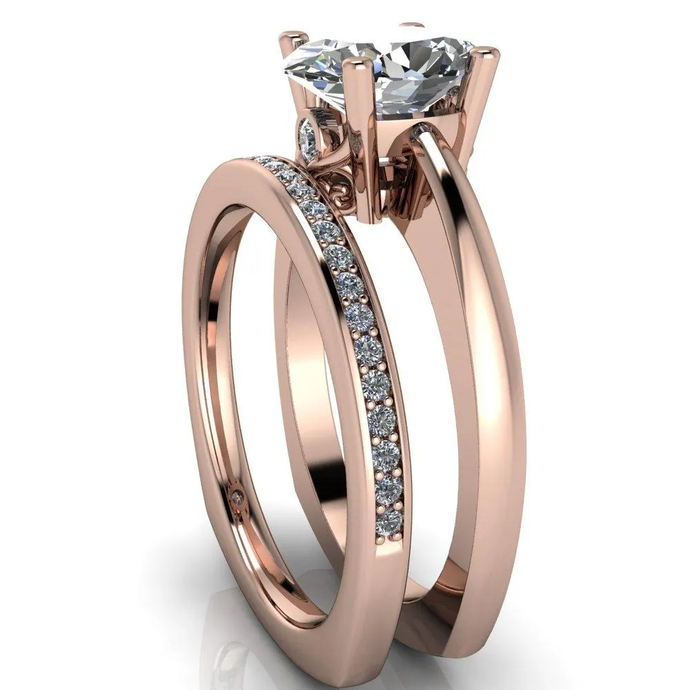 Nessie Oval Center Stone 4 Prong Basket Setting Euro Shank Ring