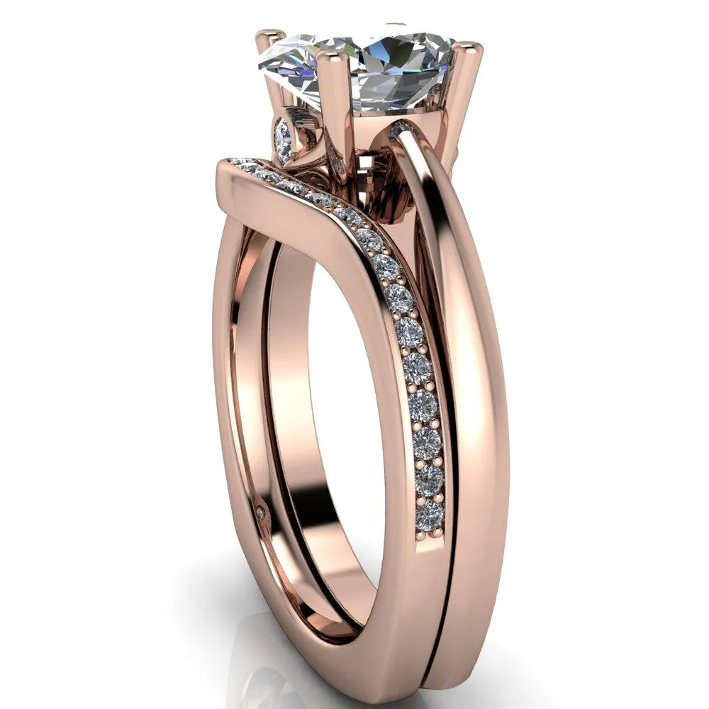 Nessie Oval Center Stone 4 Prong Basket Setting Euro Shank Ring