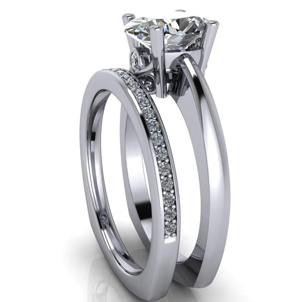 Nessie Oval Center Stone 4 Prong Basket Setting Euro Shank Ring