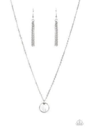 New Age Nautical White Mother-of-Pearl Short Paparazzi Necklace