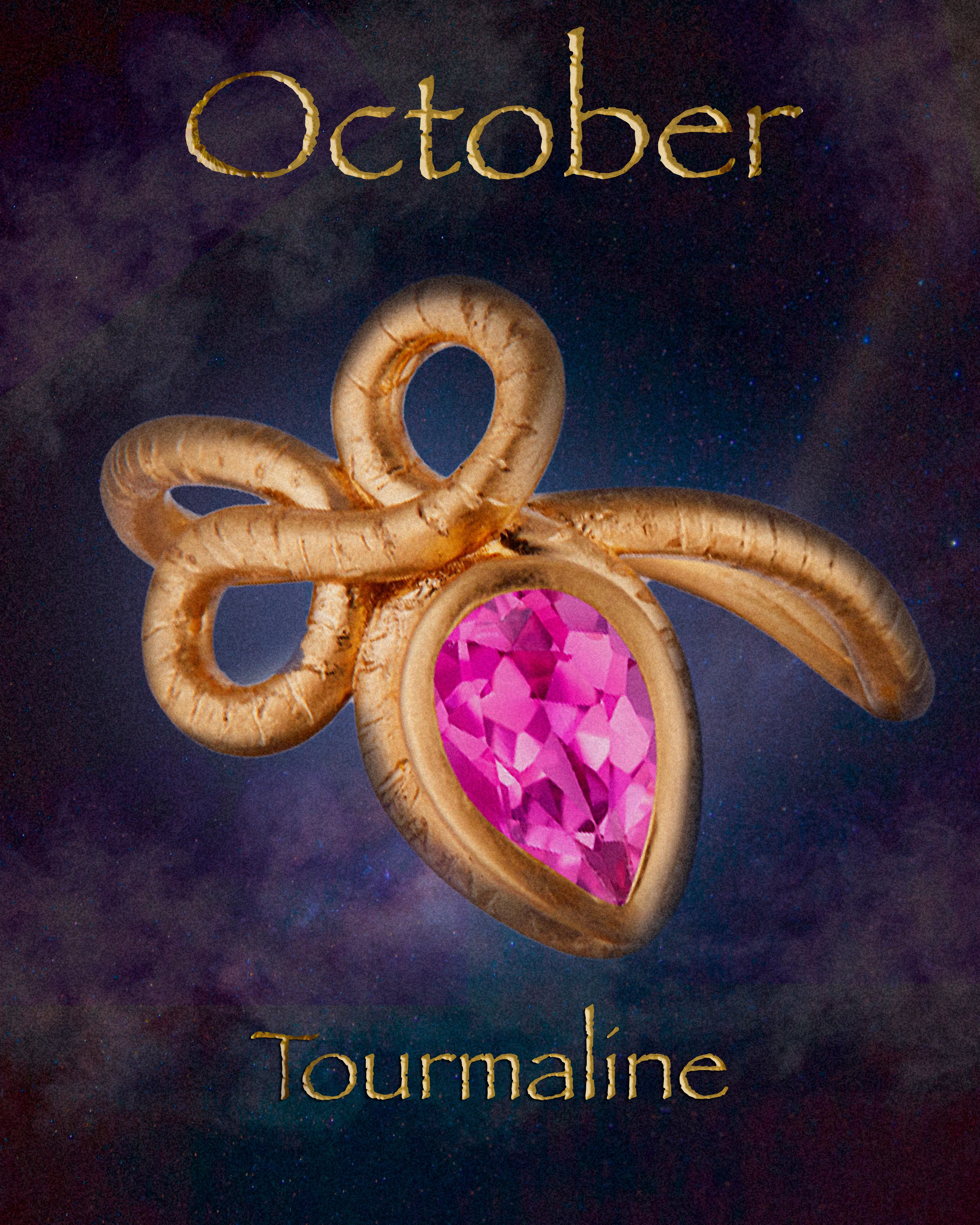NEW! The Promise Ring with Pink Tourmaline
