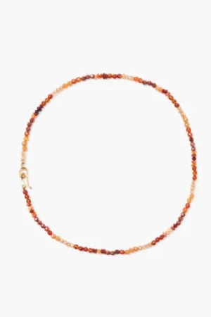NG-14524 petra necklace- amber mix