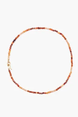 NG-14524 petra necklace- amber mix