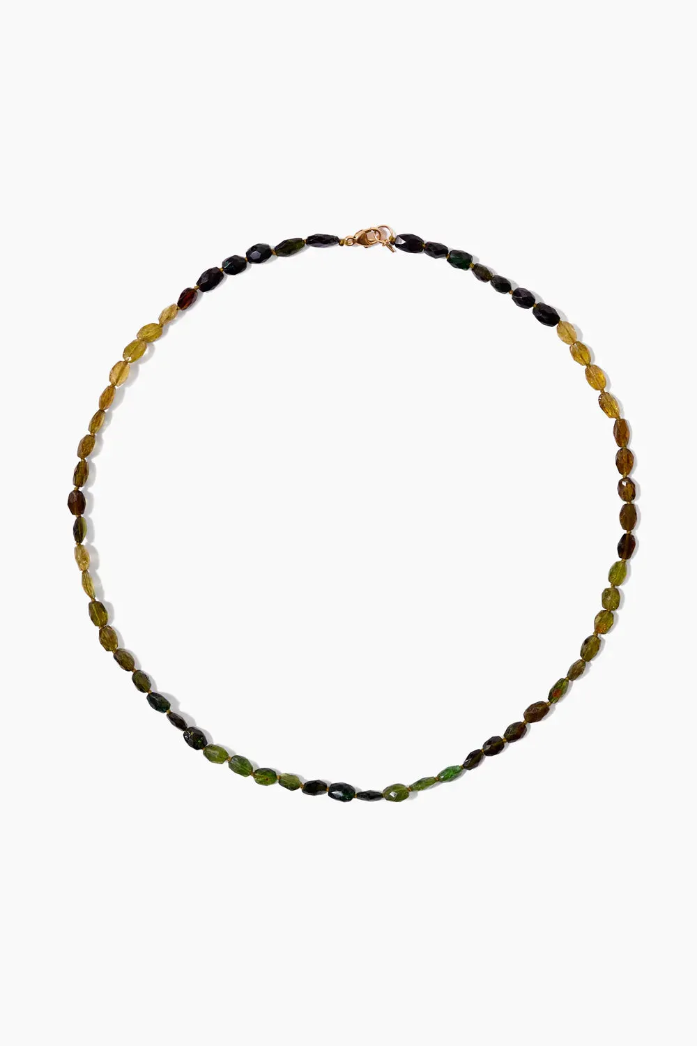 NGF14-14724LQ tourmaline petra necklace- green