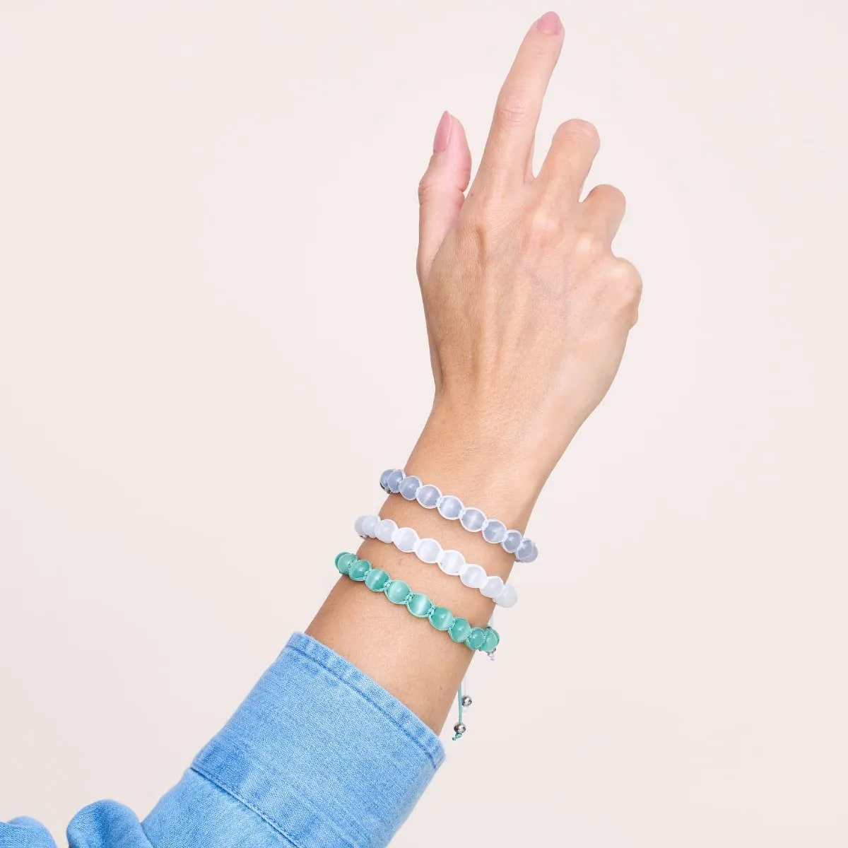 Nimbus | Silver | Cheshire Glass Charmballa Bracelet
