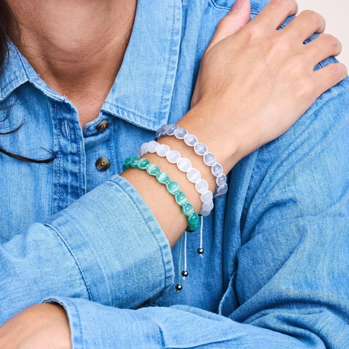 Nimbus | Silver | Cheshire Glass Charmballa Bracelet