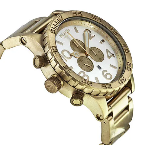 Nixon 42-20 Chronograph Champagne Dial Gold-tone Men's Watch Men's Watch A037-1219