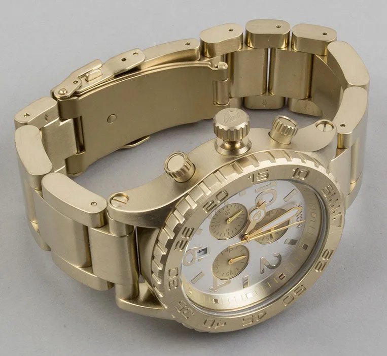 Nixon 42-20 Chronograph Champagne Dial Gold-tone Men's Watch Men's Watch A037-1219