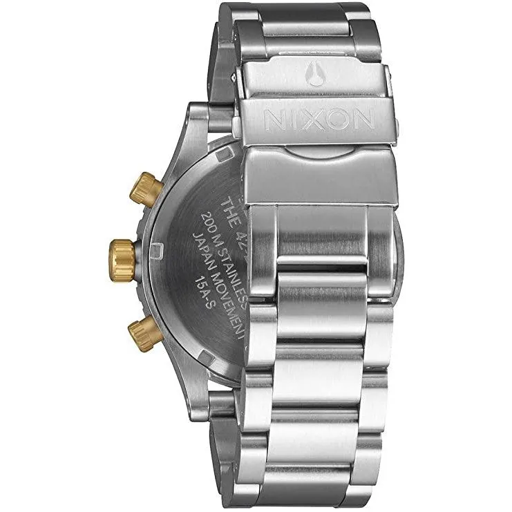Nixon 42-20 Chronograph Silver Tone Men's Watch Men's Watch A037-2129