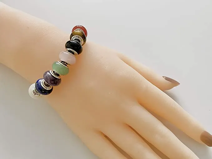 Obsidian Real Chakra Stone Bead Charm