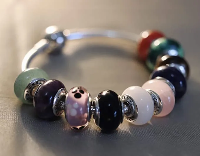 Obsidian Real Chakra Stone Bead Charm