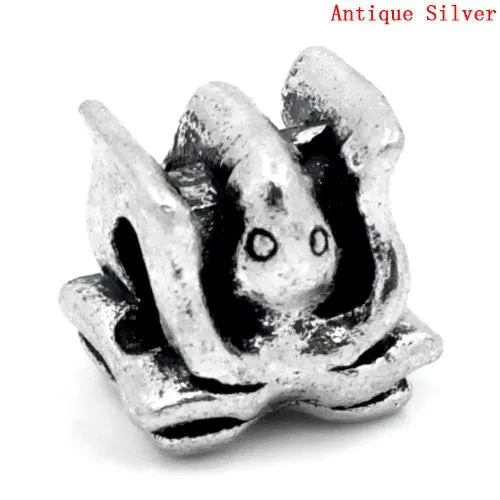 Octopus Charm European Bead Compatible for Most European Snake Chain Bracelet