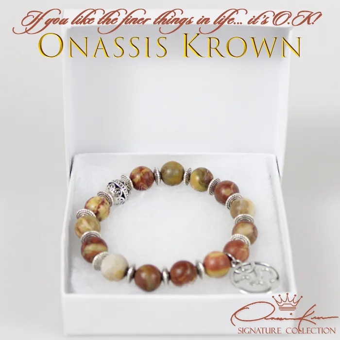 OM Aum Symbol Bead Bracelet