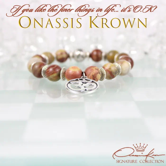 OM Aum Symbol Bead Bracelet