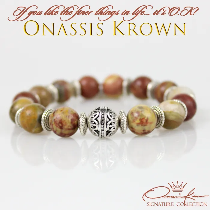 OM Aum Symbol Bead Bracelet