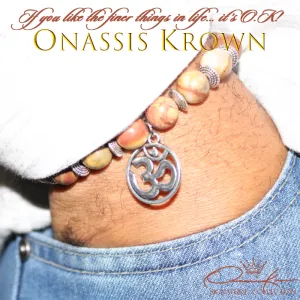 OM Aum Symbol Bead Bracelet