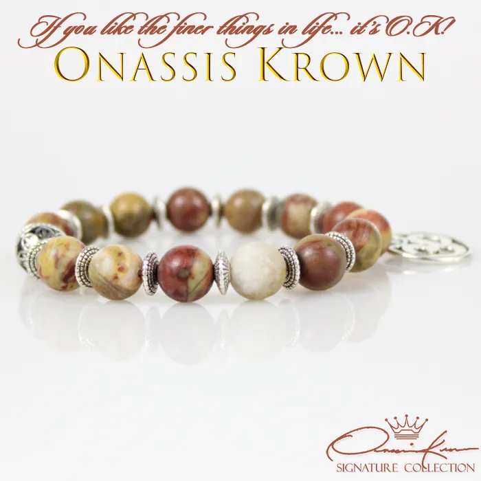 OM Aum Symbol Bead Bracelet