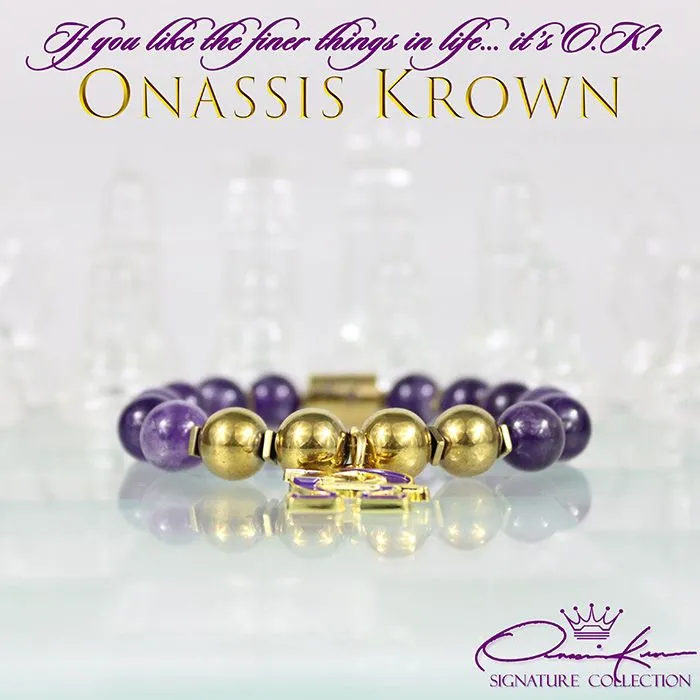Omega Lightning Bolt Bead Bracelet