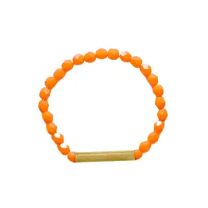 Orange Bead Bracelet