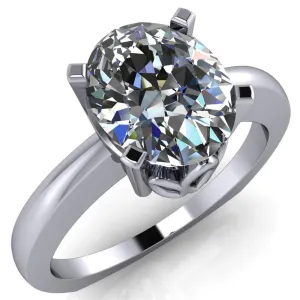 Oreli Oval Center Stone 4 Prong Basket Setting