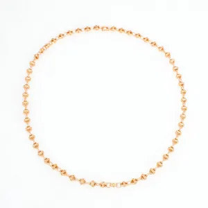 Oval Chain Necklace, 18K Yellow Gold, Small Link, 18"