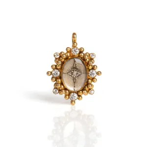 Oval Cloister All Seeing Eye Medallion