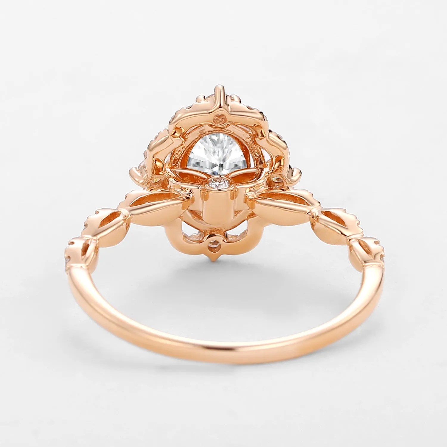Oval Shaped Moissanite Engagement Bridal Ring - Neriah