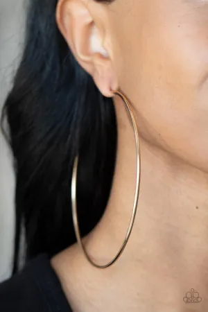 Paparazzi Colossal Couture - Gold Hoop Earrings