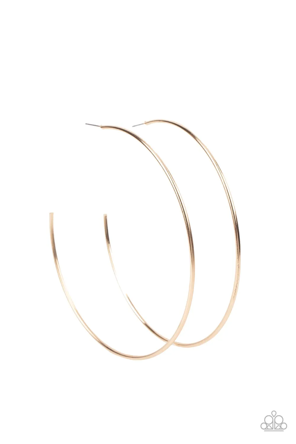 Paparazzi Colossal Couture - Gold Hoop Earrings