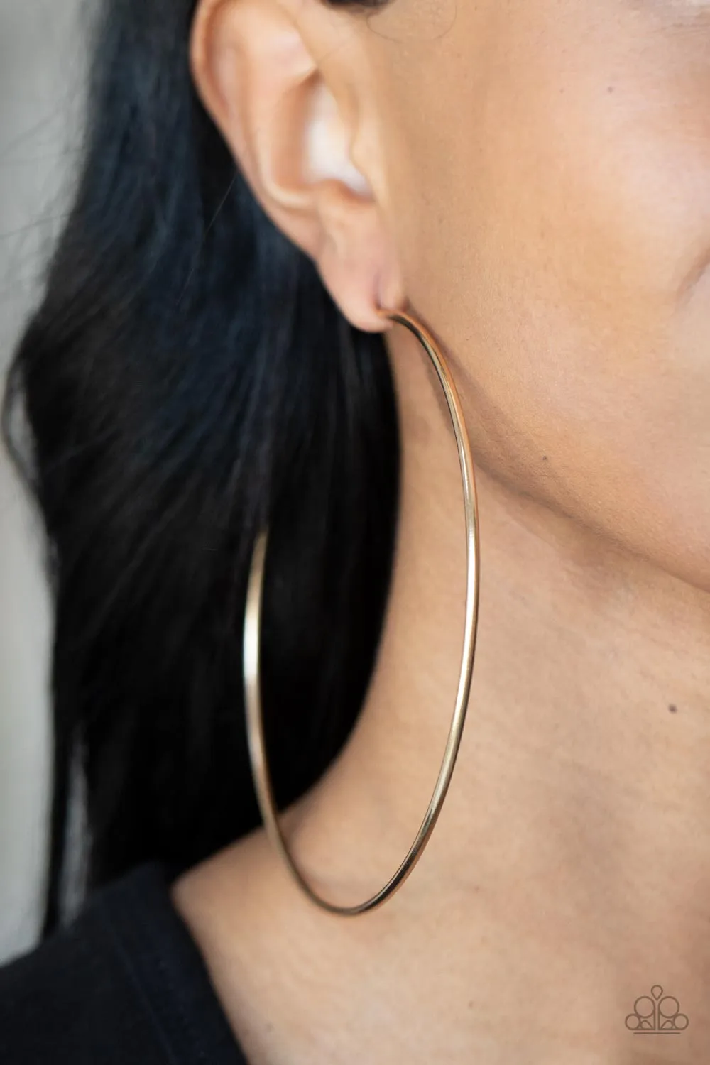 Paparazzi Colossal Couture - Gold Hoop Earrings