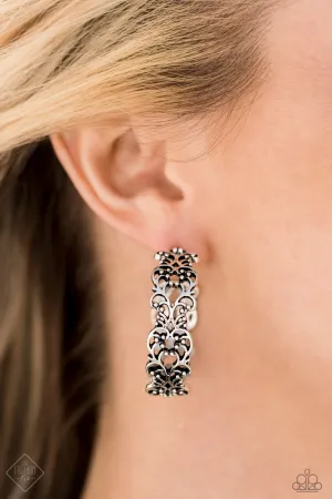 Paparazzi Laurel Wreaths - Silver Earrings