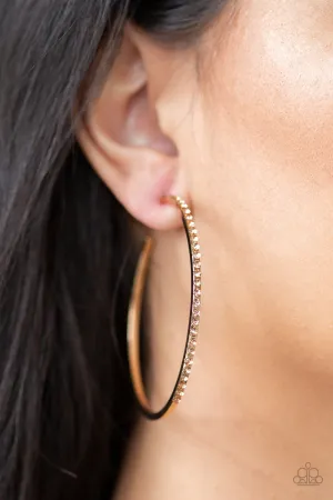Paparazzi - Trending Twinkle - Gold Earrings