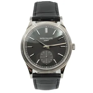 Patek Philippe Calatrava 6119G Charcoal Grey Dial 18K White Gold B&P 2021 39mm