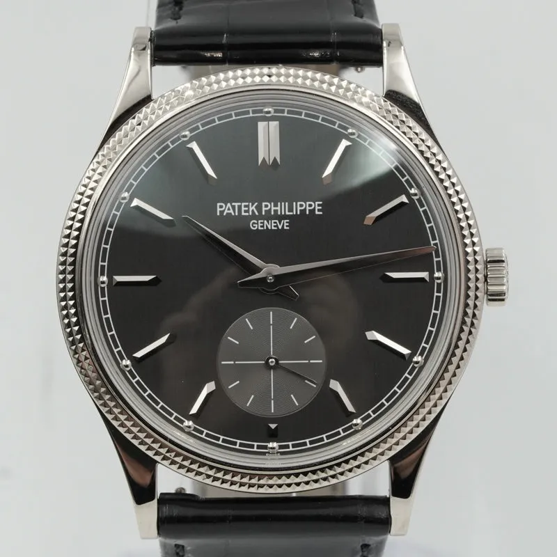 Patek Philippe Calatrava 6119G Charcoal Grey Dial 18K White Gold B&P 2021 39mm