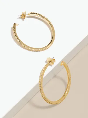 Pave Hoop Earring
