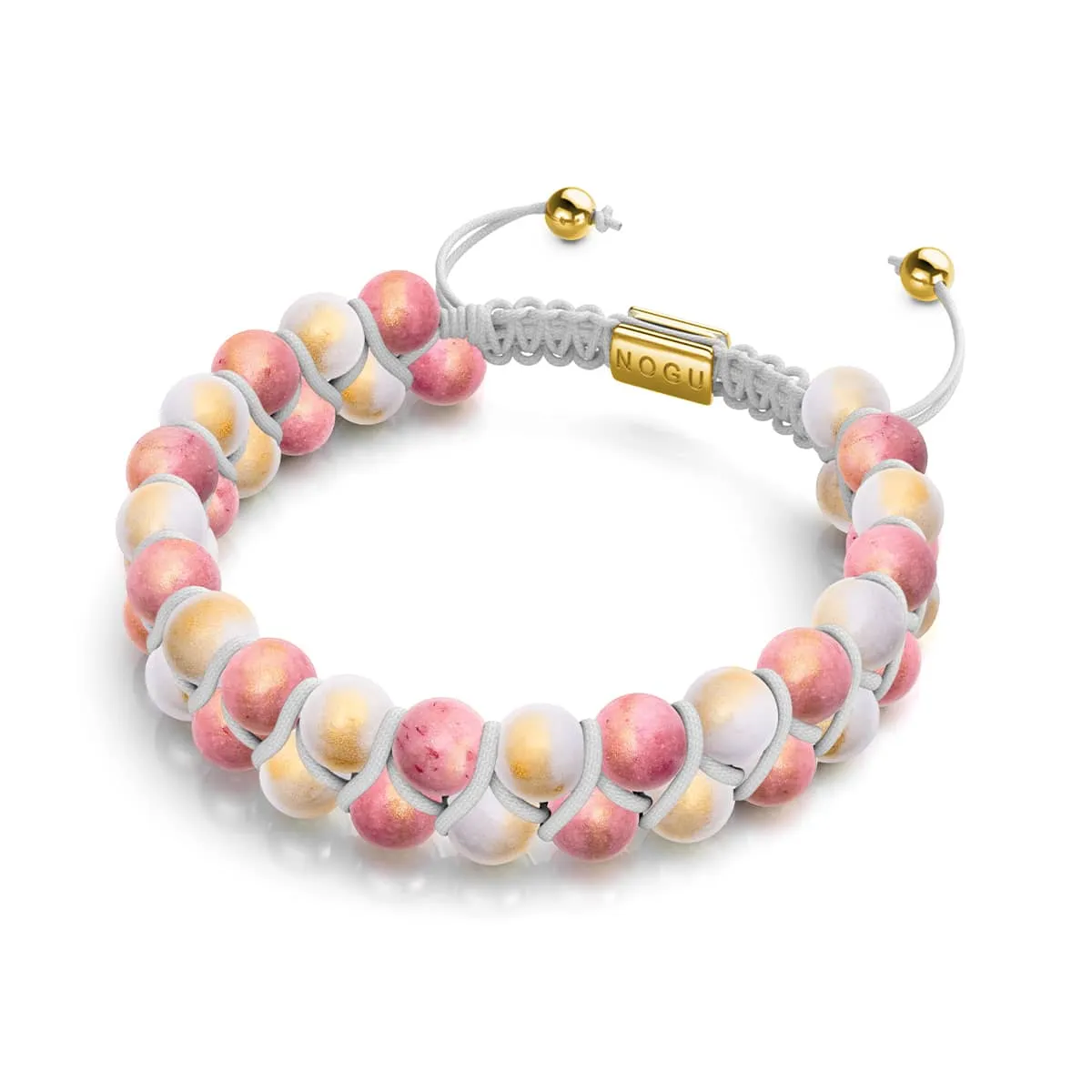 Peaches & Cream | 18k Gold x Jade | Vitality Bracelet