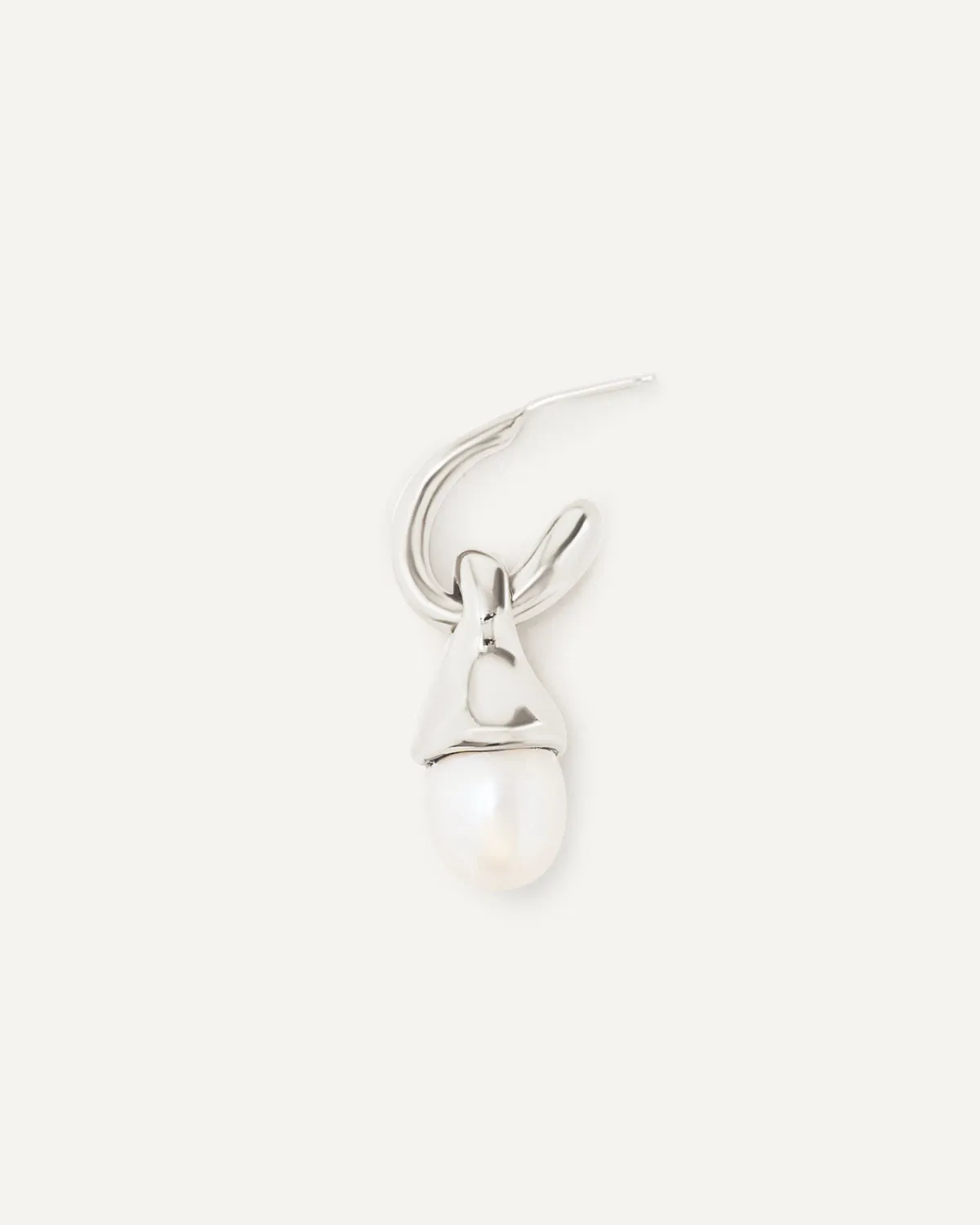 pearl hoop gold
