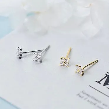 Pedals Flower Small Huggie Stud Earring-SH048