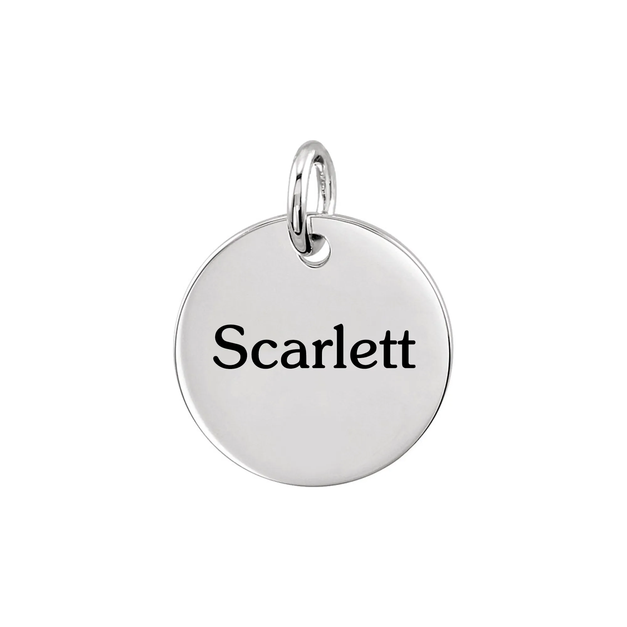 Personalized Small Disc Pendant