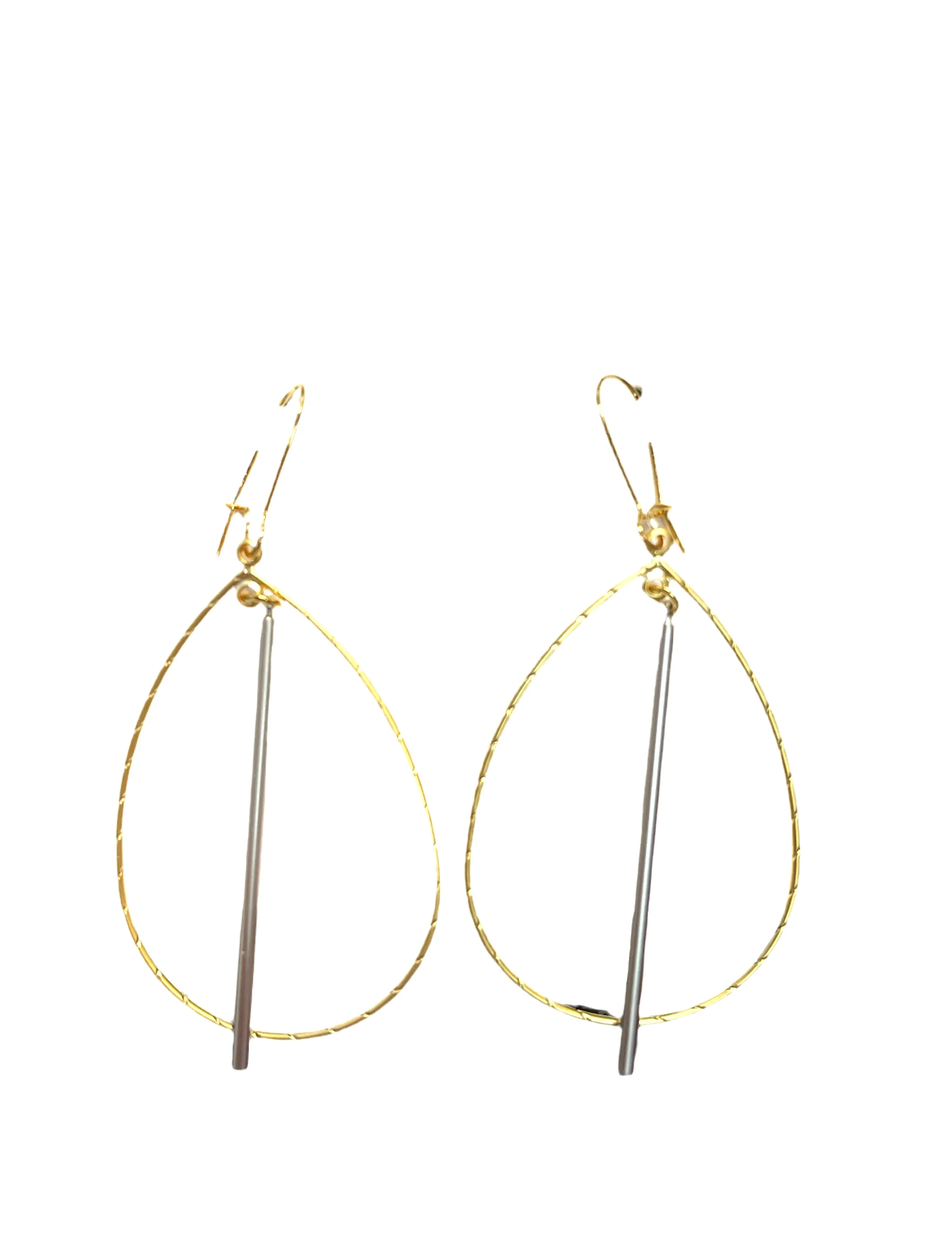 Petite Double Bail Hoop Spike - Gold & Silver