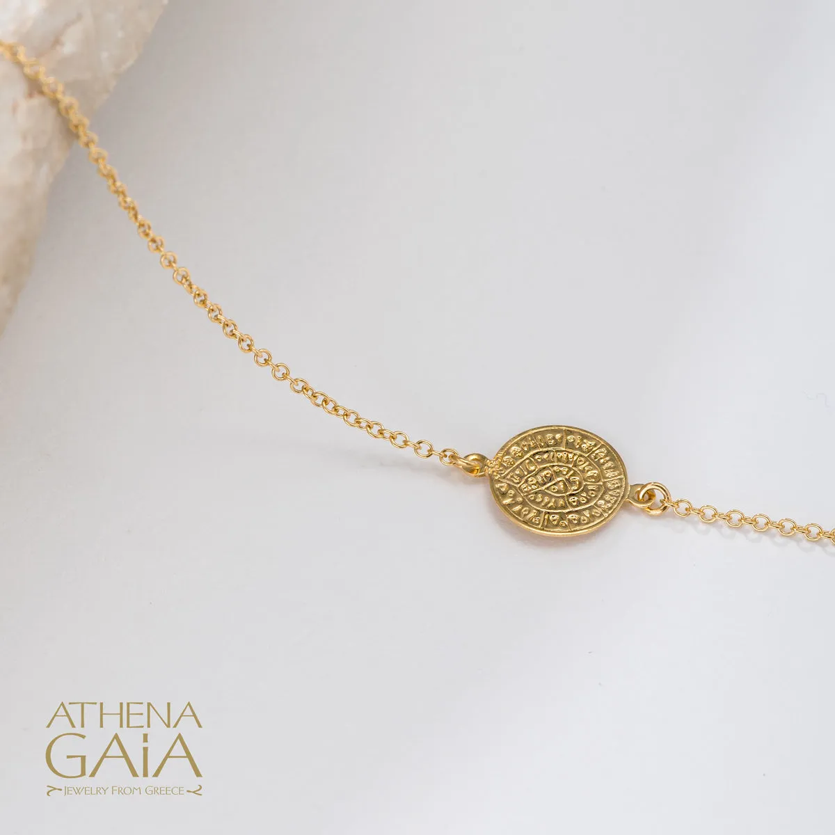Phaistos Disc Necklace