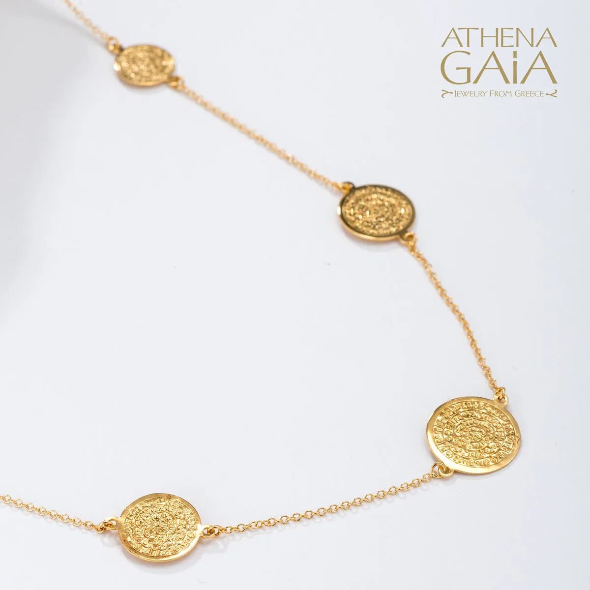 Phaistos Disc Necklace