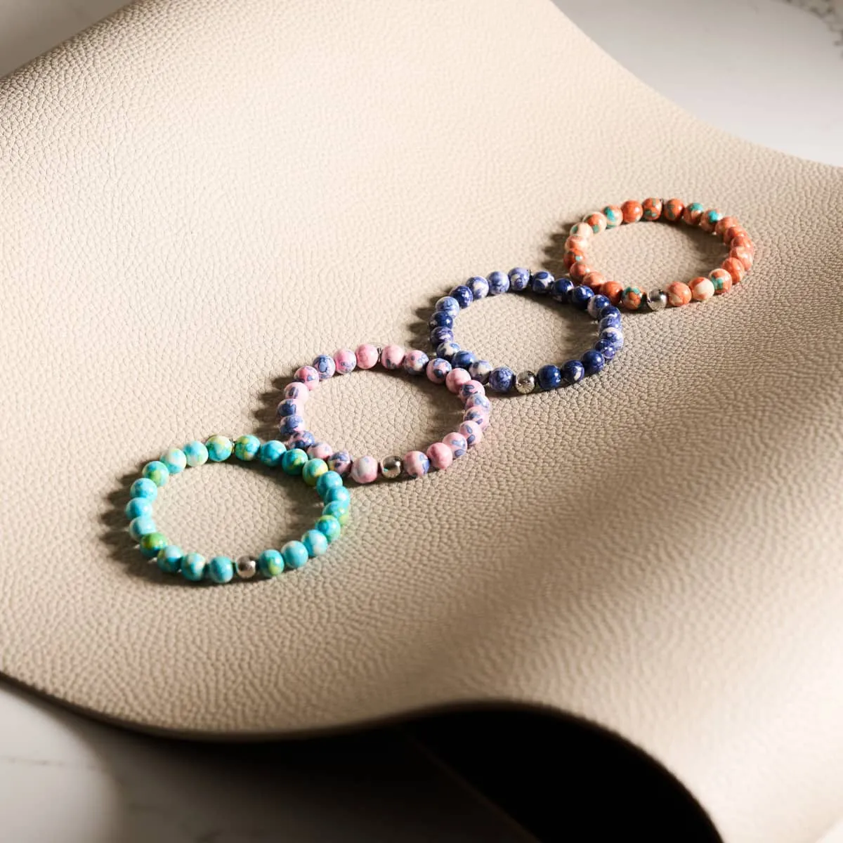 Picasso Porcelain Bracelet | Cobalt and Cream