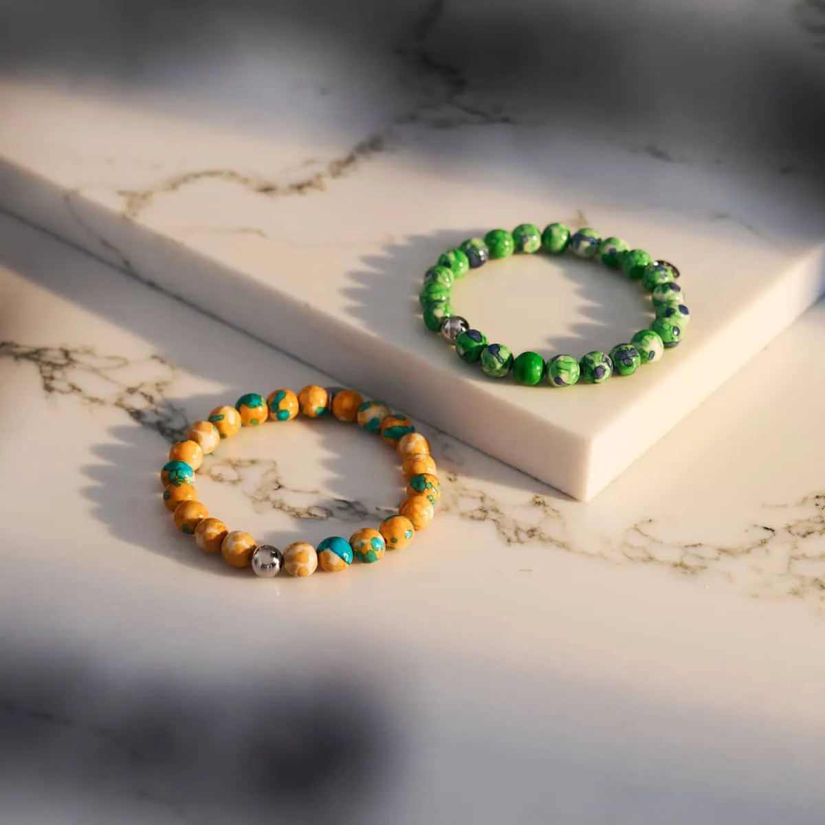 Picasso Porcelain Bracelet | Tangerine Turquoise